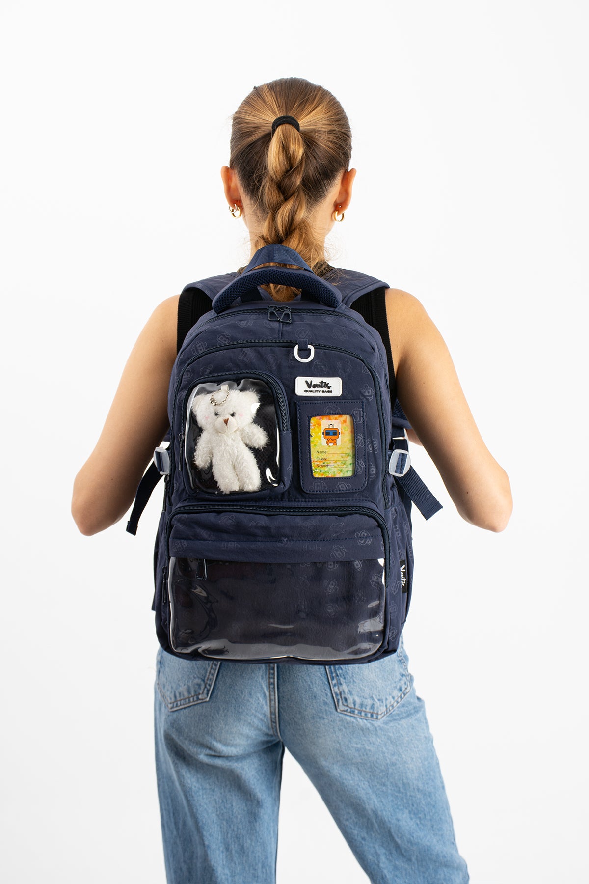 Ultra Hafif Su Geçirmez Çok Cepli Sırt Çantası Unisex Kore Stil  VNT-1-9A