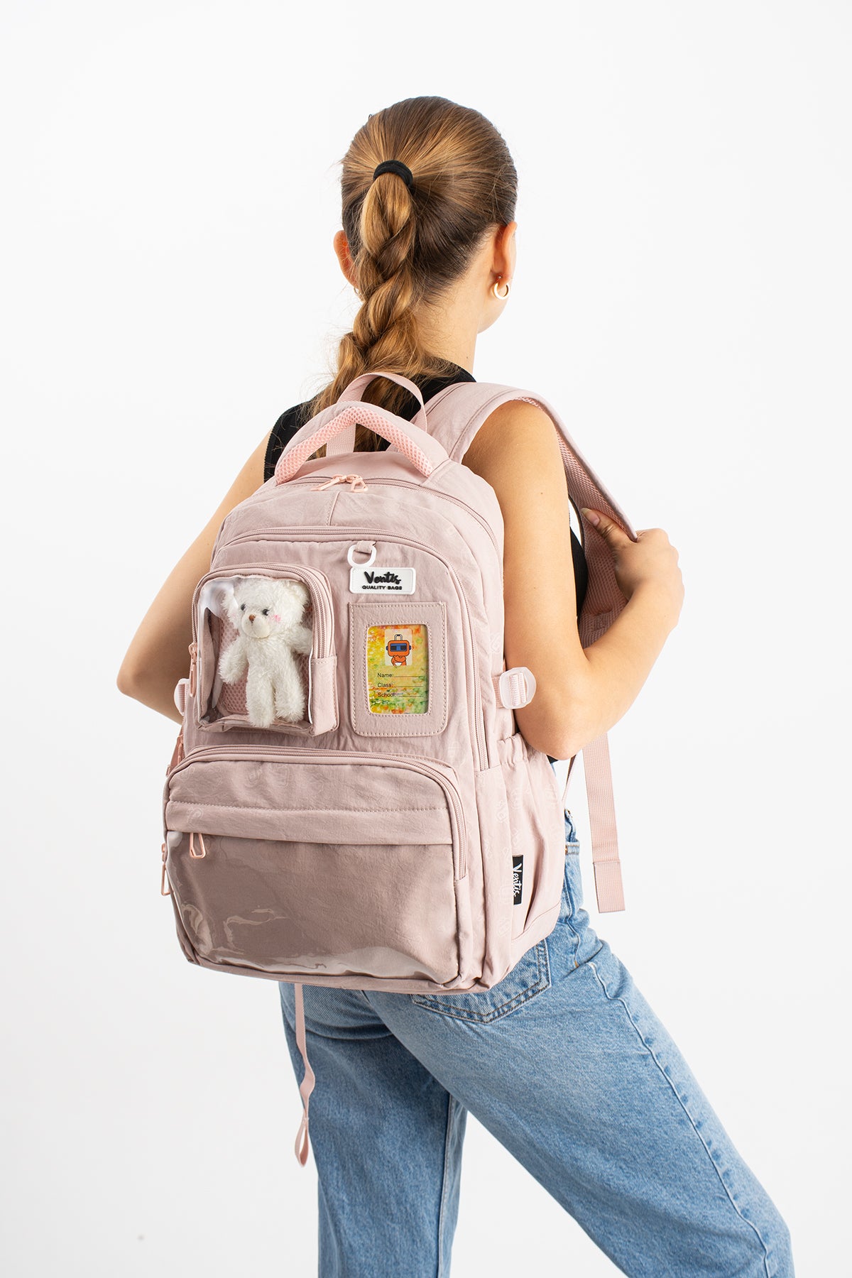 Ultra Hafif Su Geçirmez Çok Cepli Sırt Çantası Unisex Kore Stil  VNT-1-9A