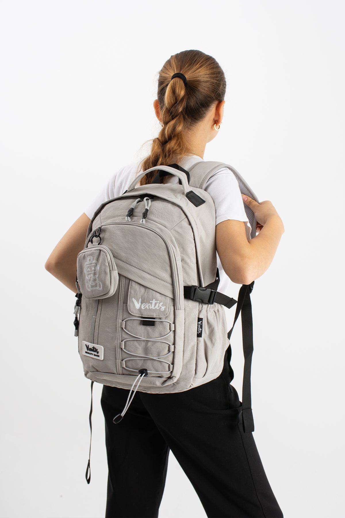 Ultra Hafif Su Geçirmez Çok Cepli Sırt Çantası Unisex Kore Stil  VNT-1-9B