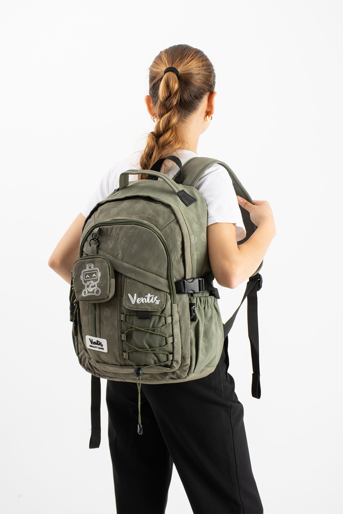 Ultra Hafif Su Geçirmez Çok Cepli Sırt Çantası Unisex Kore Stil  VNT-1-9B