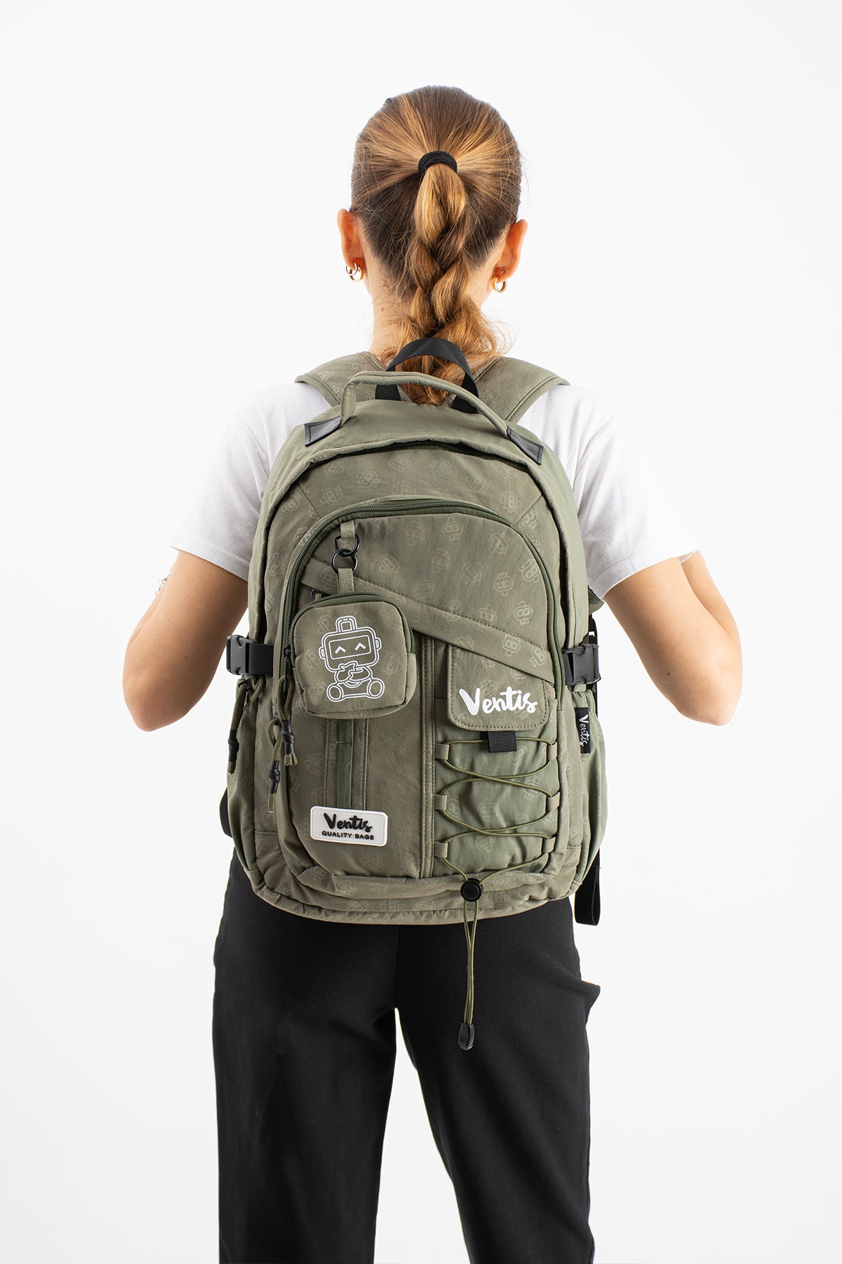 Ultra Hafif Su Geçirmez Çok Cepli Sırt Çantası Unisex Kore Stil  VNT-1-9B