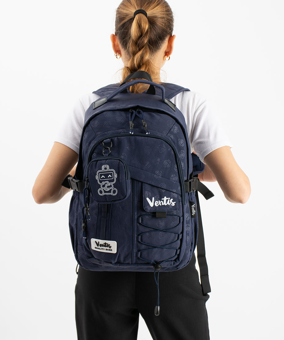 Ultra Hafif Su Geçirmez Çok Cepli Sırt Çantası Unisex Kore Stil  VNT-1-9B