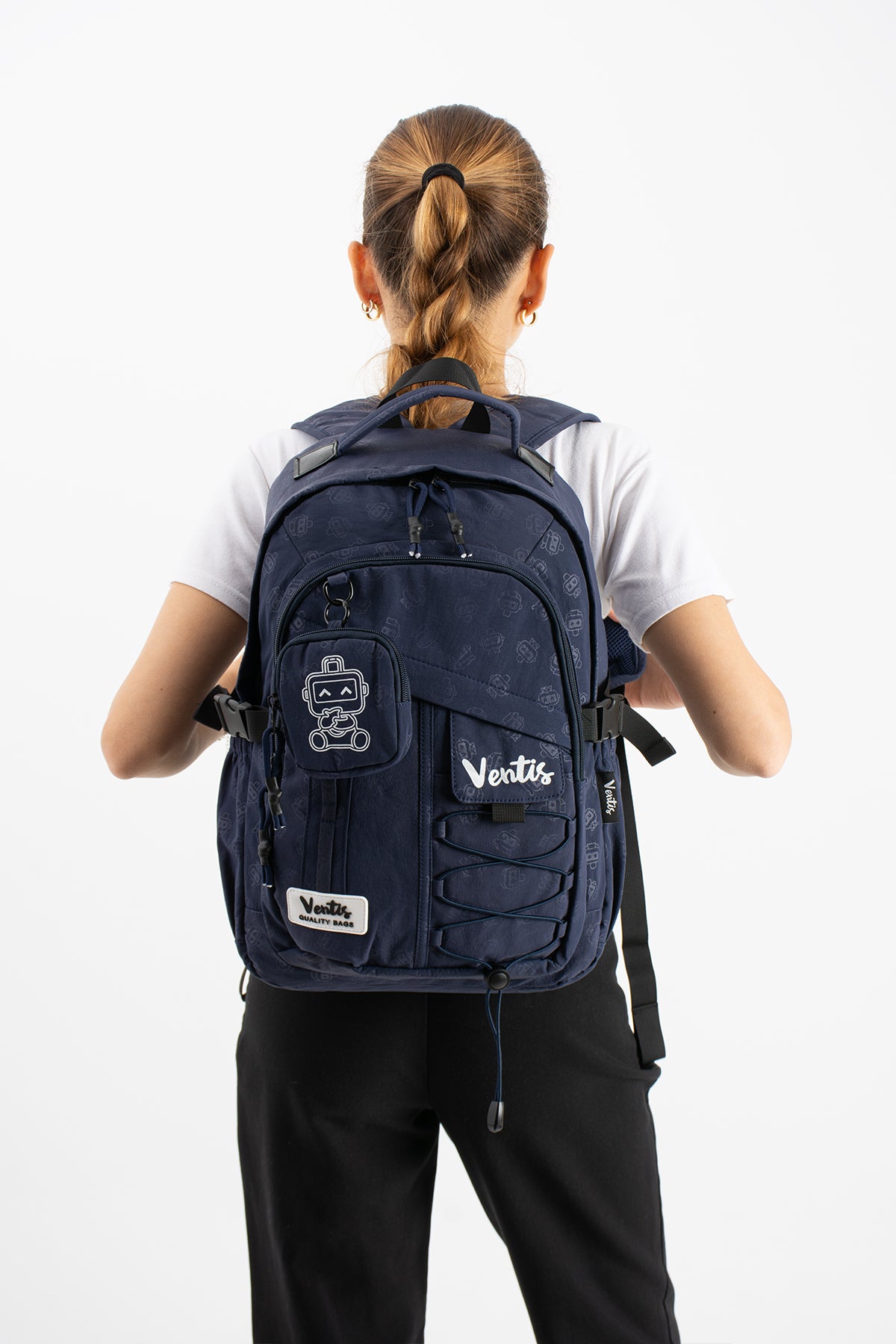 Ultra Hafif Su Geçirmez Çok Cepli Sırt Çantası Unisex Kore Stil  VNT-1-9B