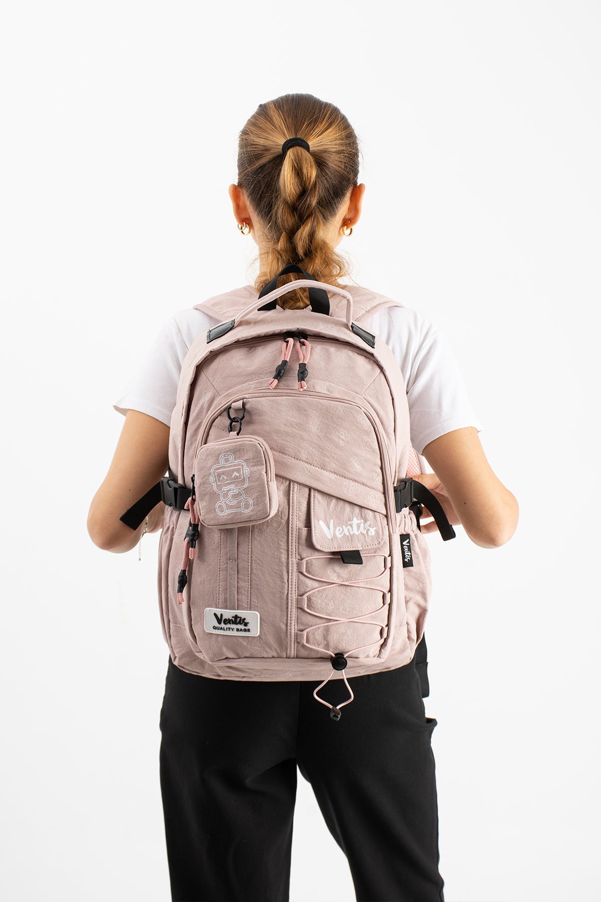 Ultra Hafif Su Geçirmez Çok Cepli Sırt Çantası Unisex Kore Stil  VNT-1-9B