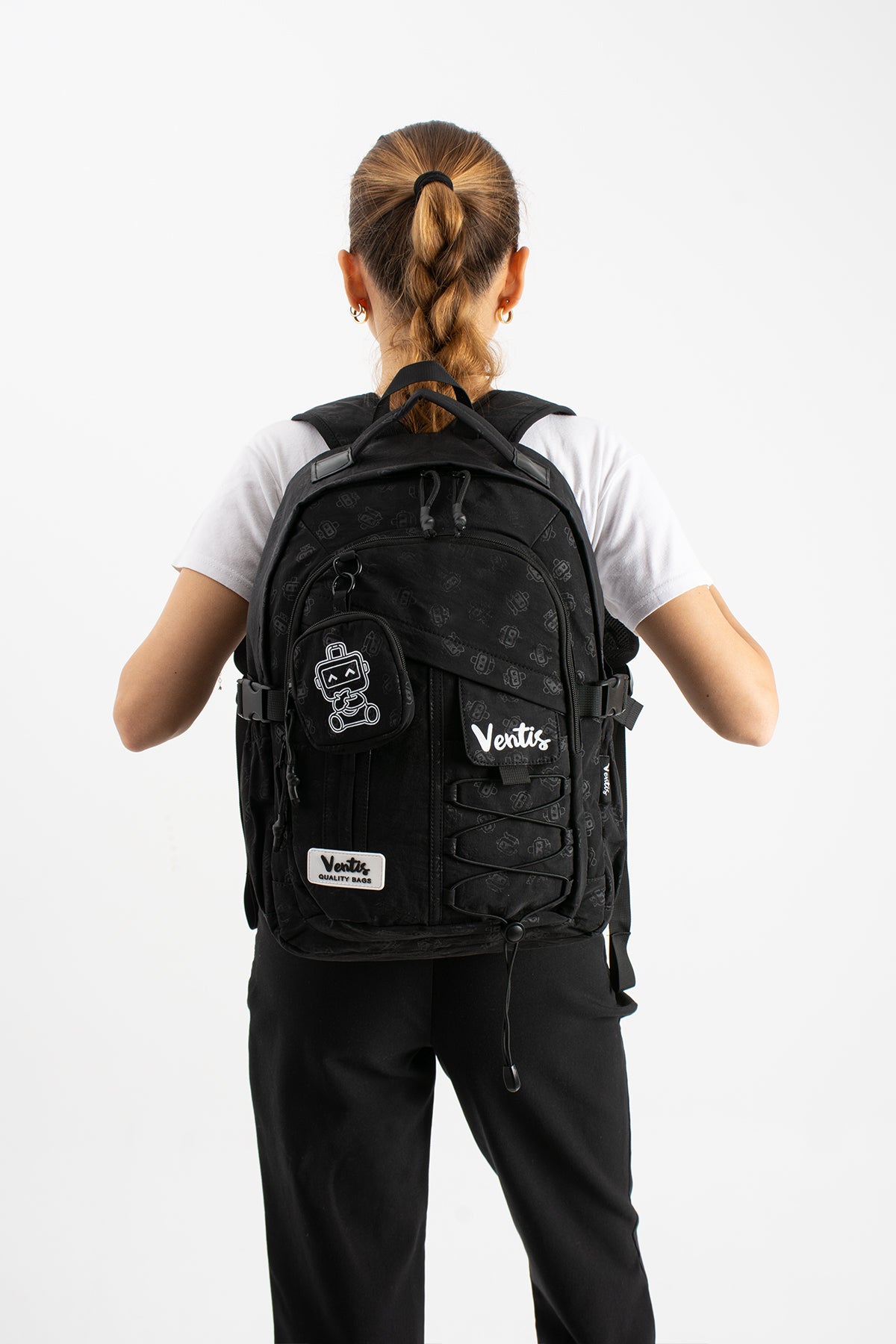 Ultra Hafif Su Geçirmez Çok Cepli Sırt Çantası Unisex Kore Stil  VNT-1-9B