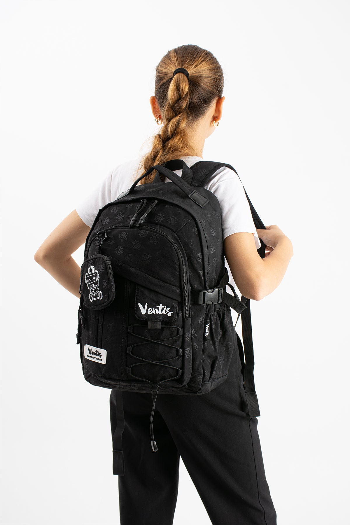 Ultra Hafif Su Geçirmez Çok Cepli Sırt Çantası Unisex Kore Stil  VNT-1-9B