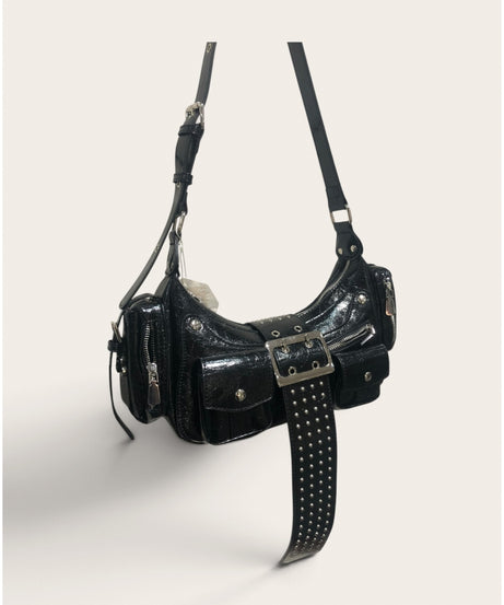 Kische İthal Biker Model Omuz Çantası B38014 - SIYAH