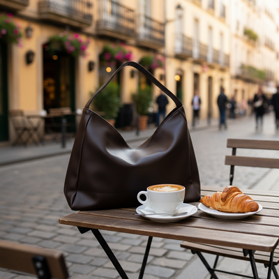 Kische Kadın Tek Saplı Omuz Çantası Zeyv - Kahverengi