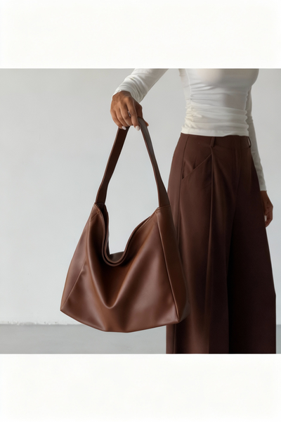 Kische Kadın Tek Saplı Omuz Çantası Zeyv - Taba