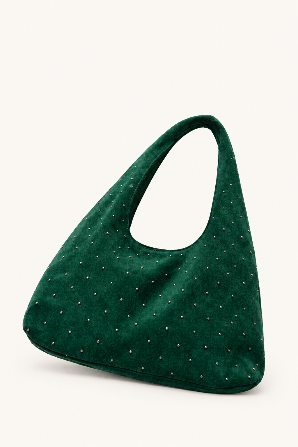 Yeşil süet shopper çanta