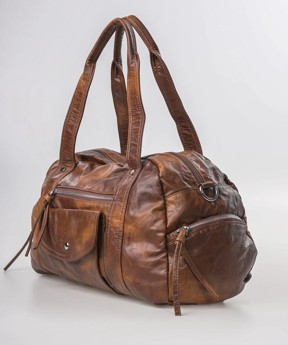 Şık, Modern ve Günlük Kullanım İçin İdeal Eskitme Deri Retro Tarz ccs-18384 - CAMEL