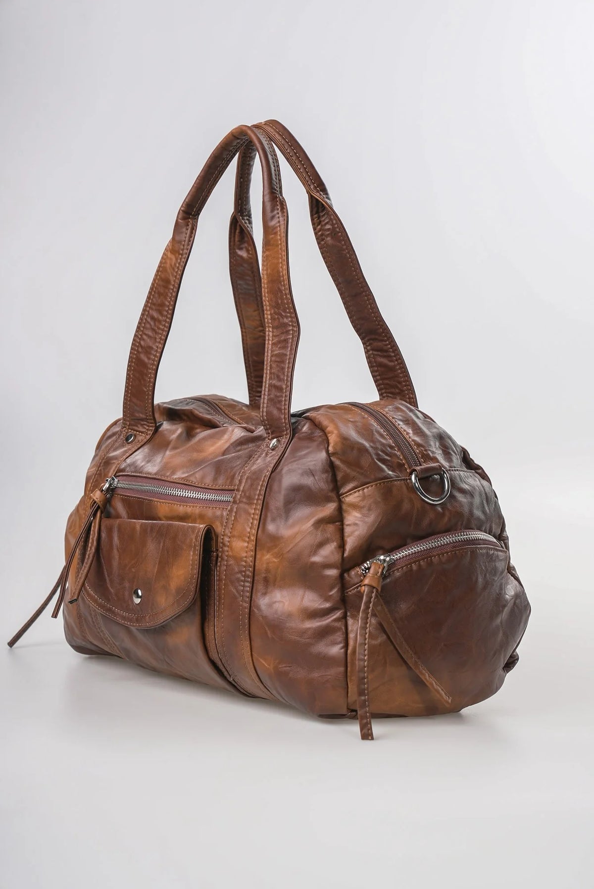 Şık, Modern ve Günlük Kullanım İçin İdeal Eskitme Deri Retro Tarz ccs-18384 - CAMEL