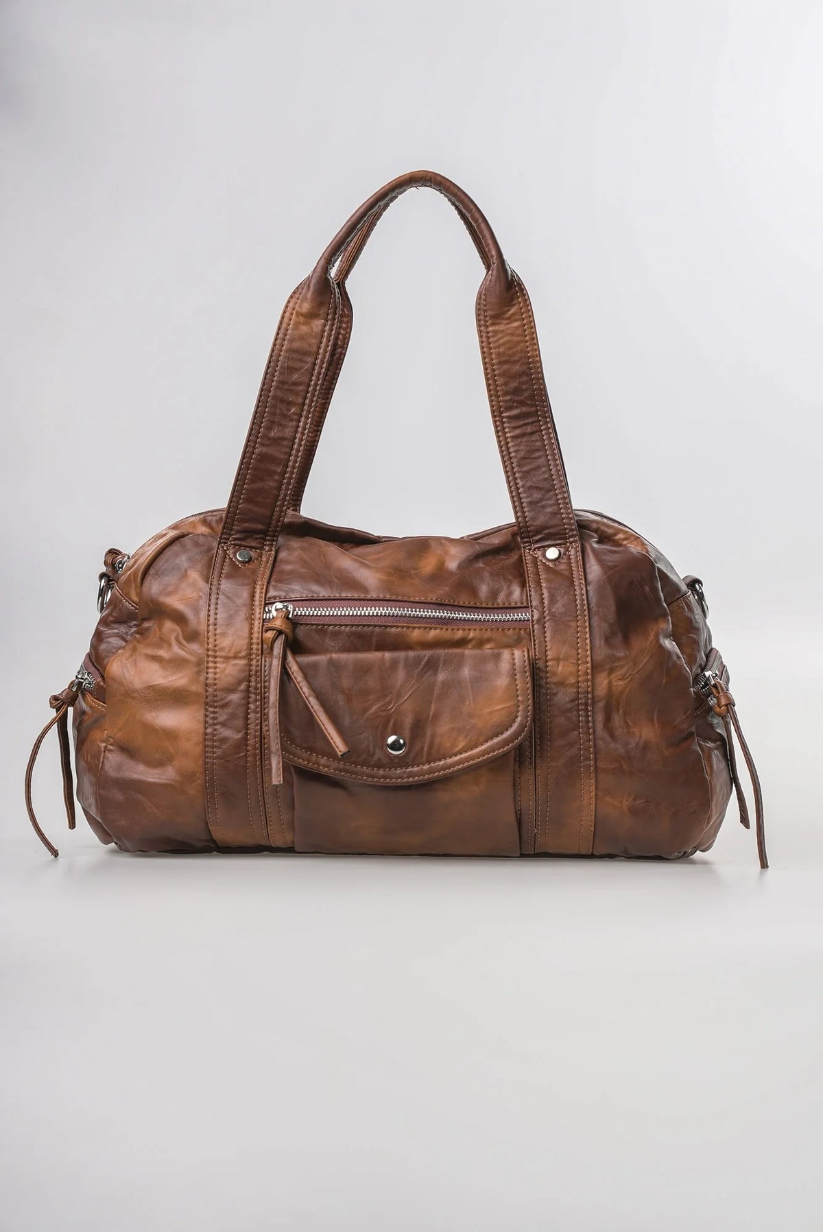 Şık, Modern ve Günlük Kullanım İçin İdeal Eskitme Deri Retro Tarz ccs-18384 - CAMEL