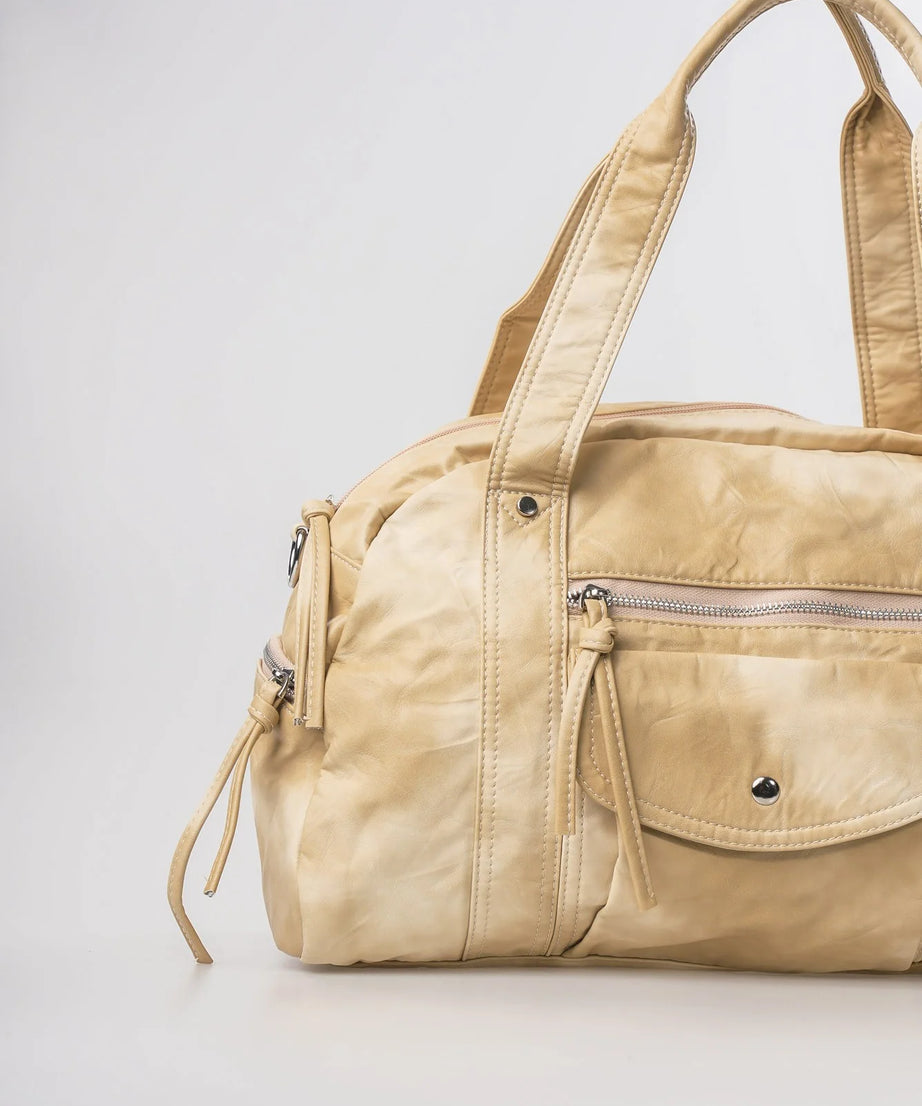 Şık, Modern ve Günlük Kullanım İçin İdeal Eskitme Deri Retro Tarz ccs-18384 - BEJ