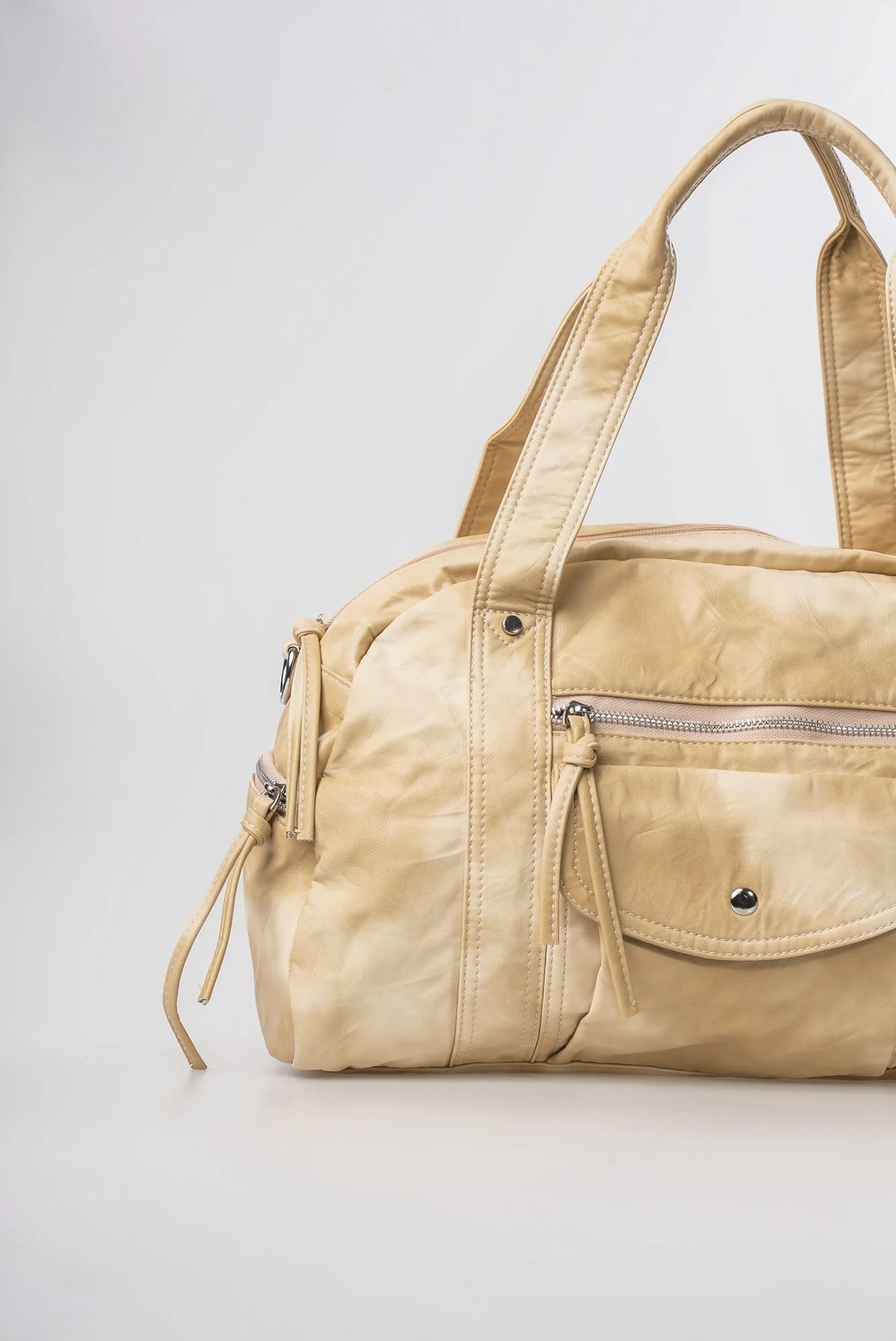 Şık, Modern ve Günlük Kullanım İçin İdeal Eskitme Deri Retro Tarz ccs-18384 - BEJ