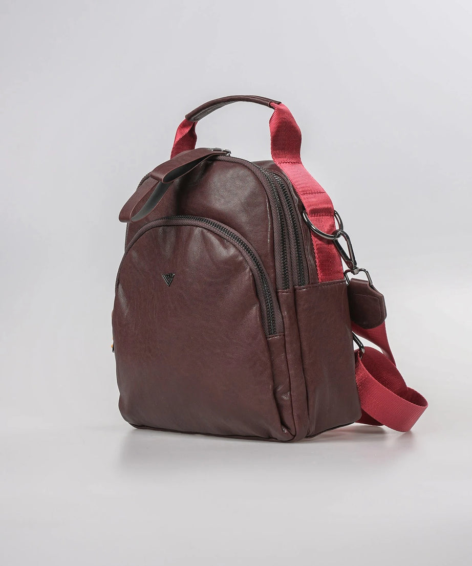 ÇÇS 18475 Kadın Sırt Çantası - BORDO
