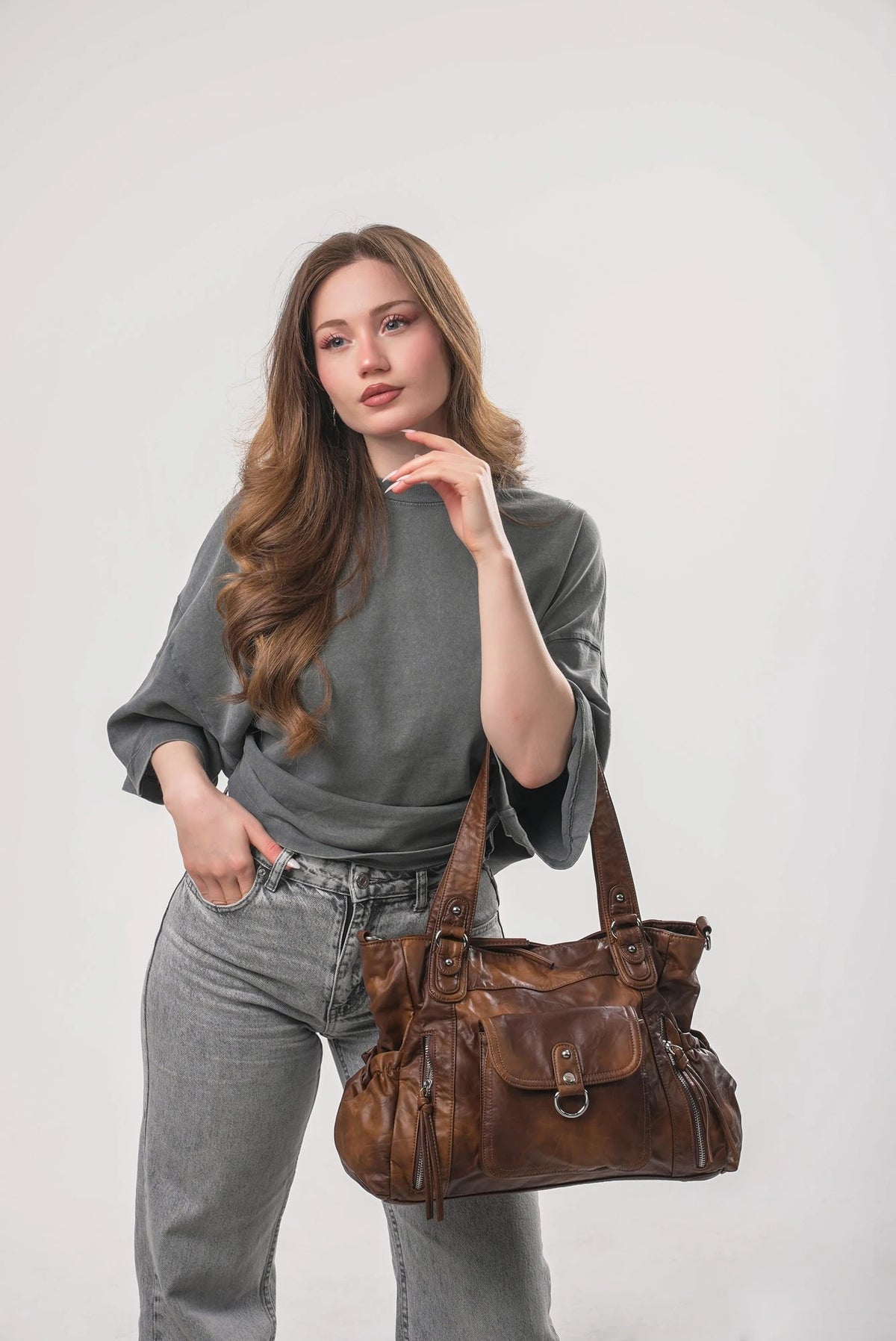 Şık, Modern ve Günlük Kullanım İçin İdeal angel retro Tarz ccs-18382 - CAMEL