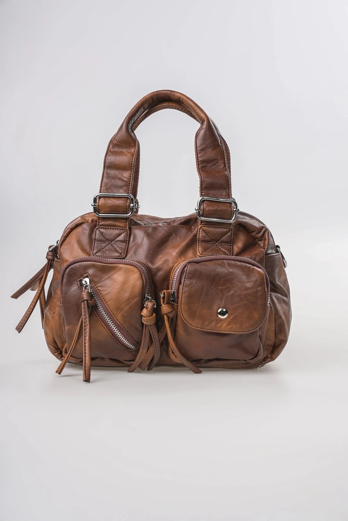 ÇÇS 18376 Kadın Çapraz Askılı El Çantası - CAMEL