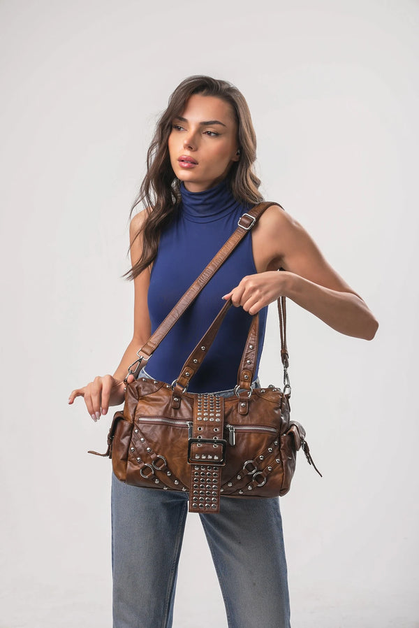 Şık, Modern ve Günlük Kullanım İçin İdeal Zımba detaylı retro Tarz ccs-18378 - CAMEL