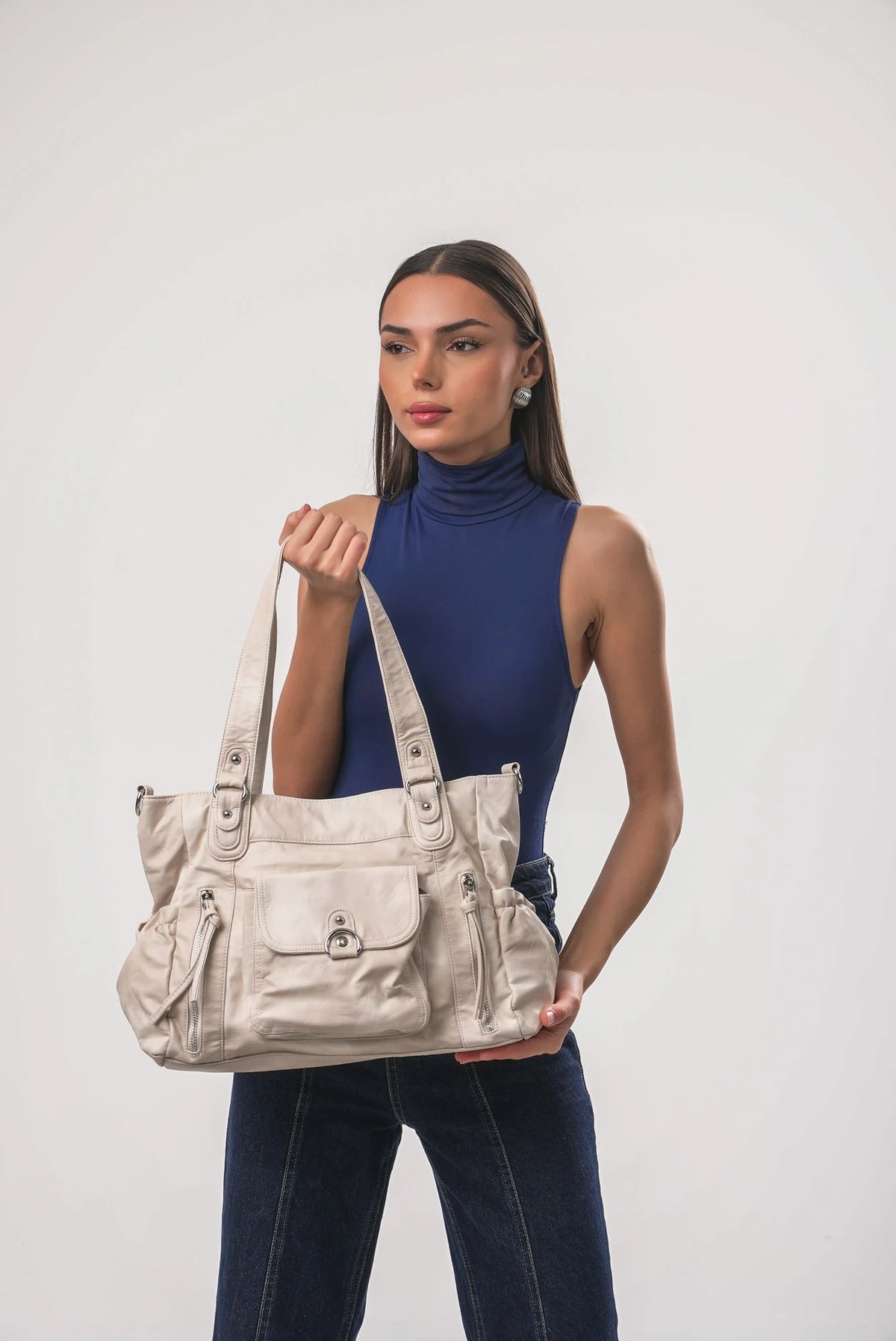 Şık, Modern ve Günlük Kullanım İçin İdeal angel retro Tarz ccs-18382 - BEYAZ