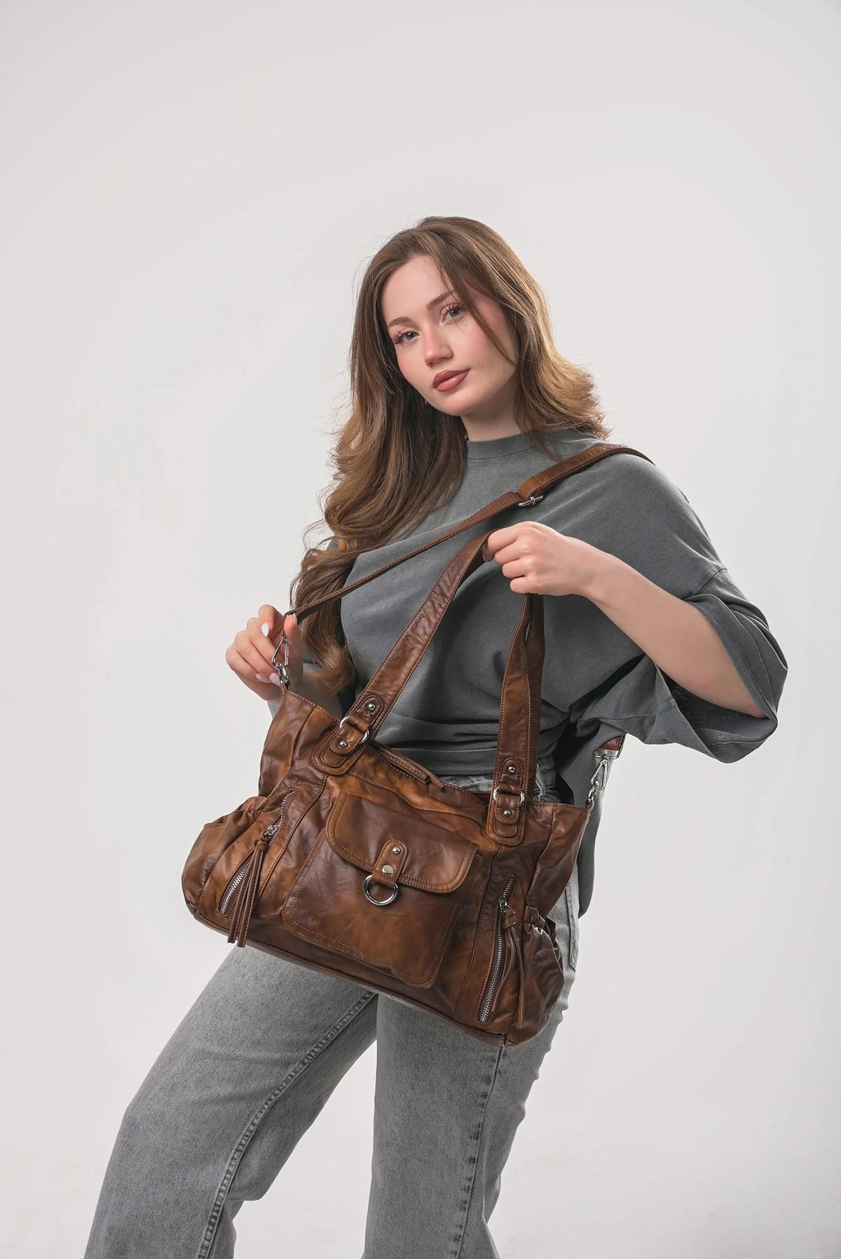 Şık, Modern ve Günlük Kullanım İçin İdeal angel retro Tarz ccs-18382 - CAMEL