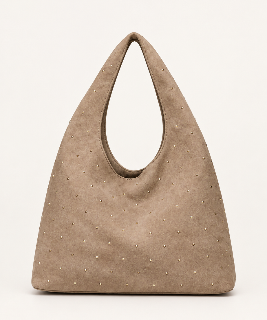 Vizon süet shopper çanta