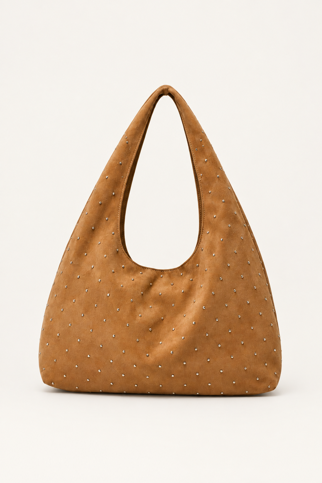 Camel süet shopper çanta