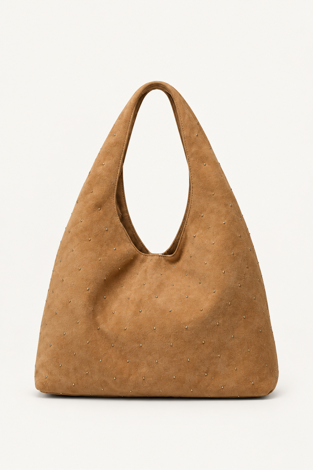 Camel süet shopper çanta