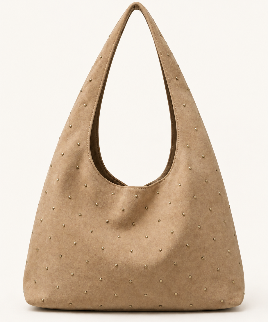 Vizon süet shopper çanta