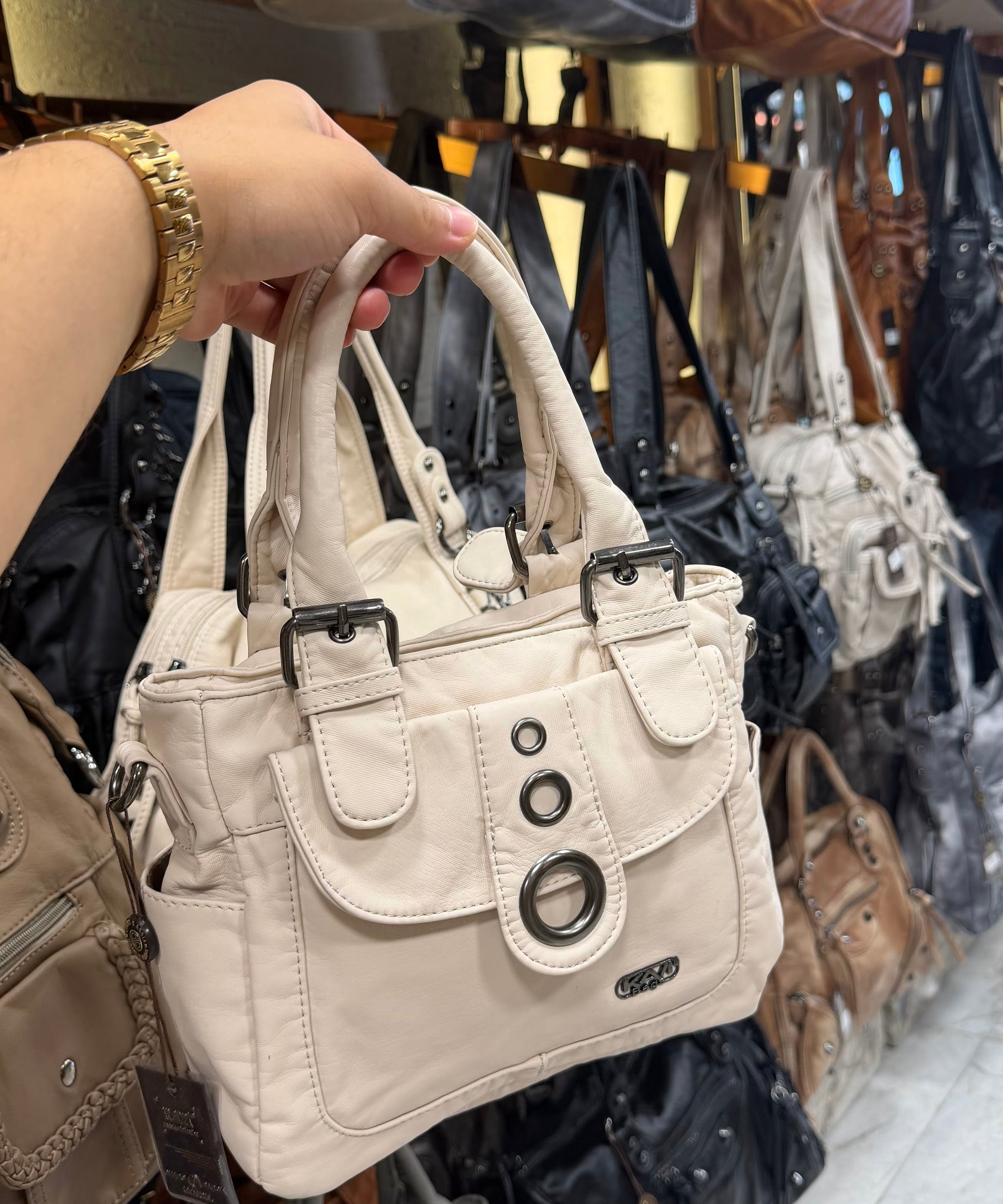 Kische Halka Detaylı Mini El Çantası 25743-1