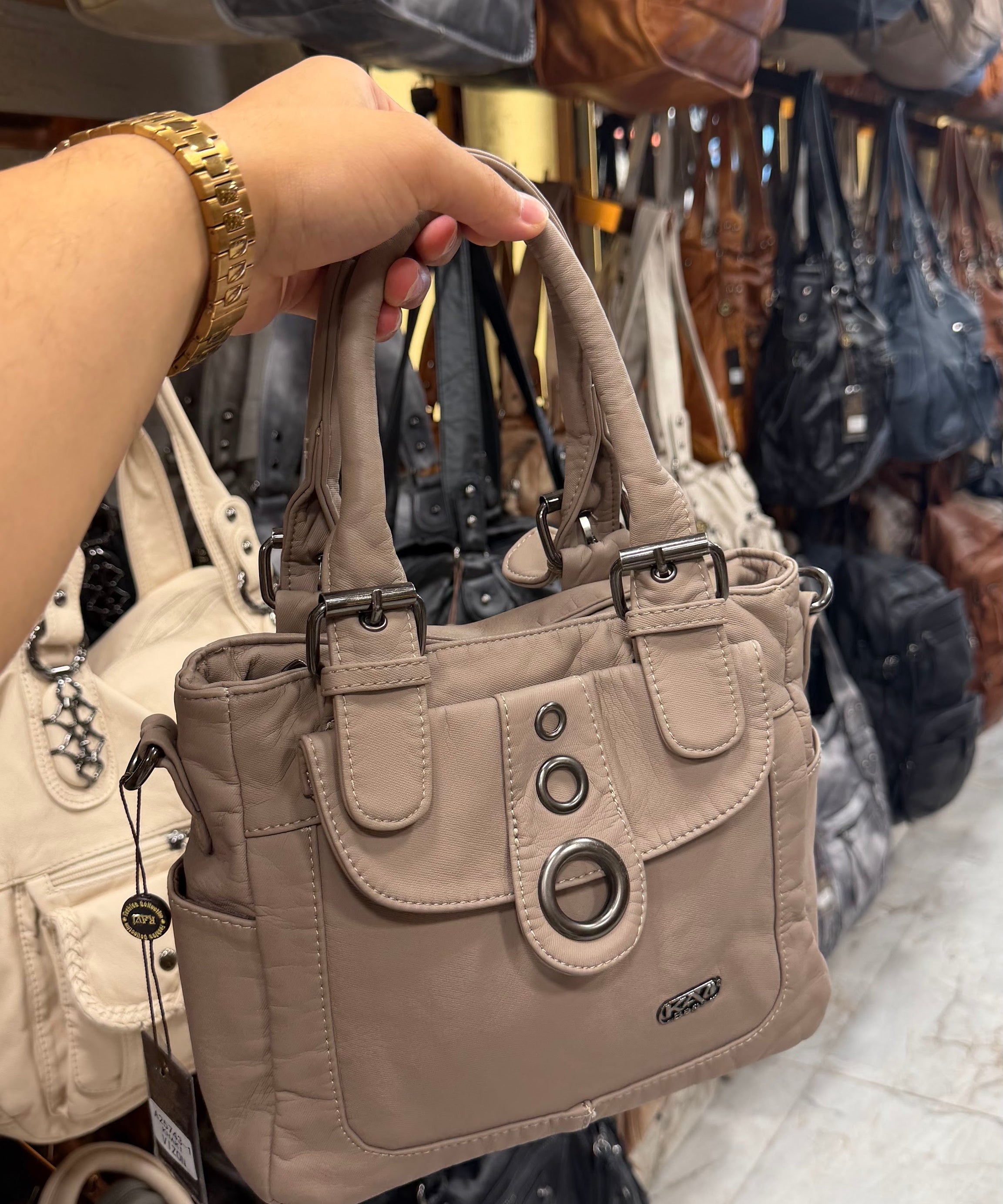 Halka Detaylı Mini El Çantası | 25743-1