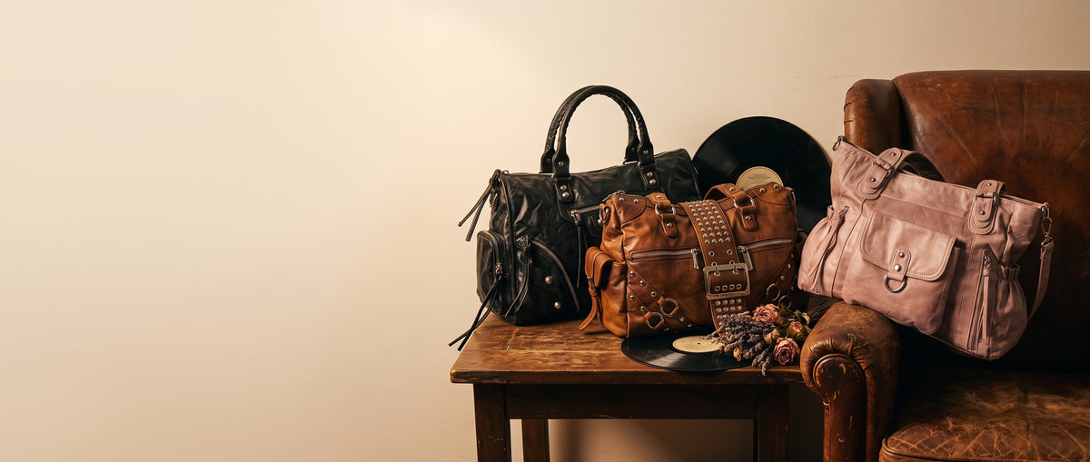 ÇÇS çanta koleksiyonu - eskitme deri çantalar