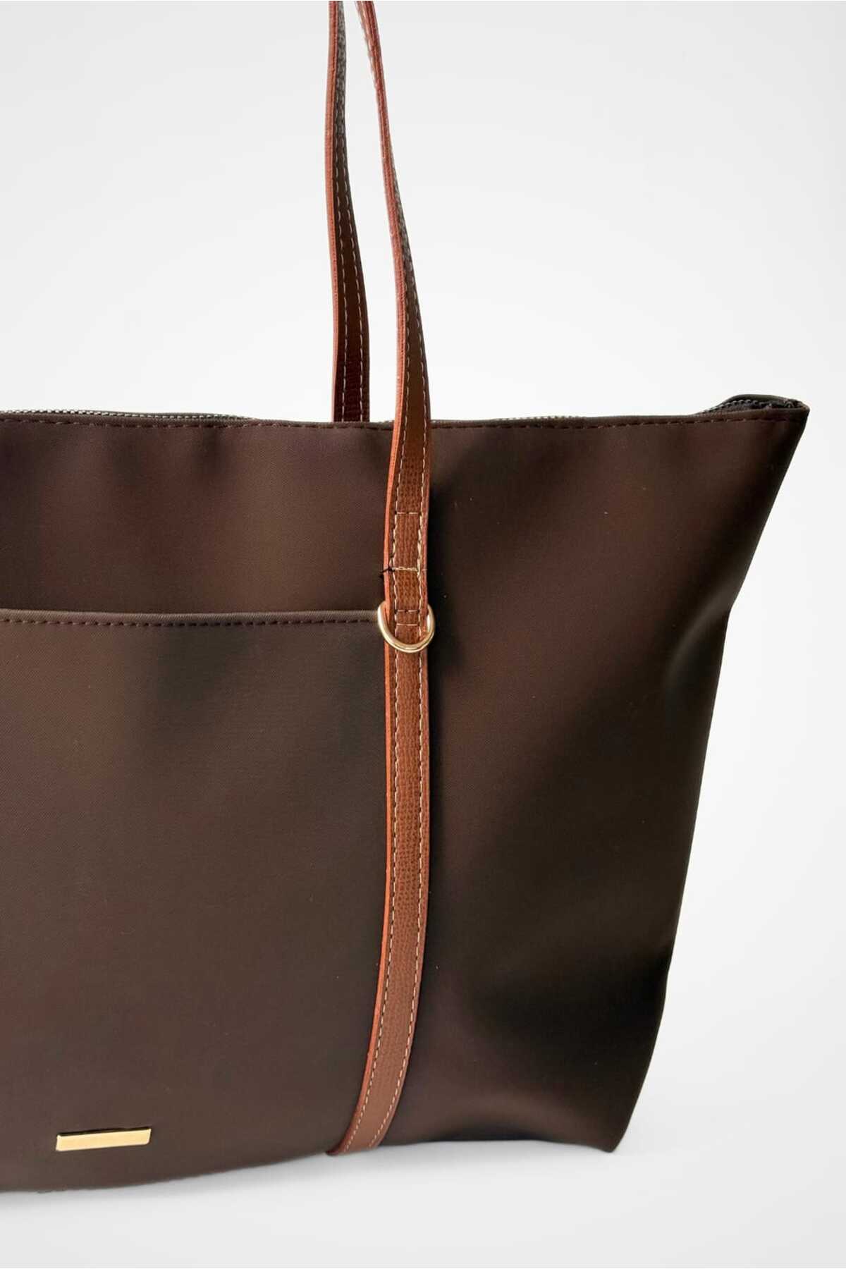 Liora Shopper Çanta Kahverengi