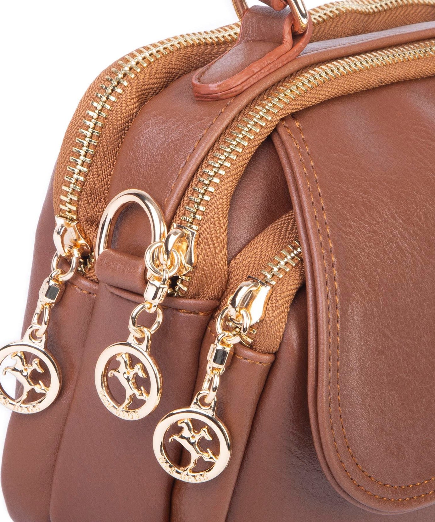 Nas Bag Kadın Mini Çok Gözlü El ve Çapraz Çanta Siyah