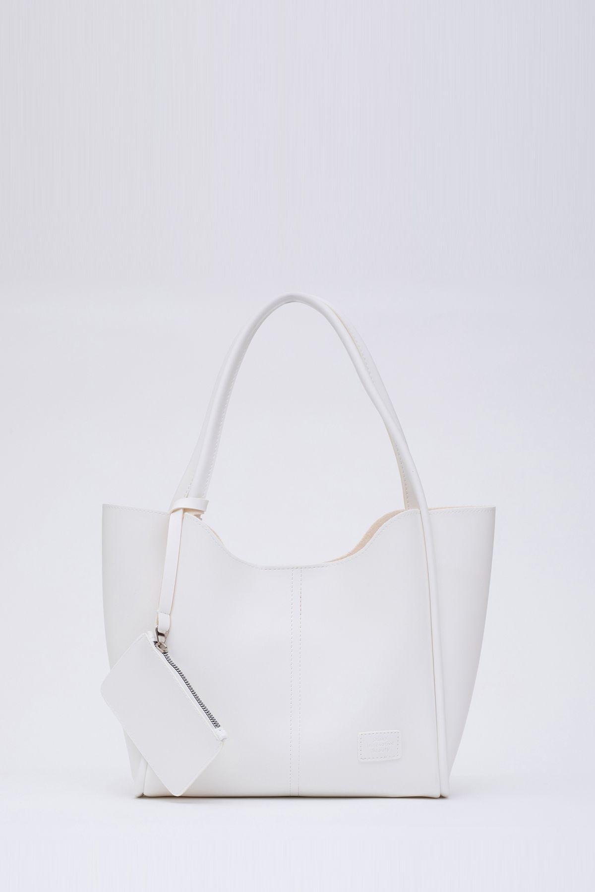 Siyah Shk108 Çıtçıtlı Suni Deri Cüzdanlı Makyaj Çantalı Kadın El ve Omuz Çantası U:25 E:38 G:15 cm