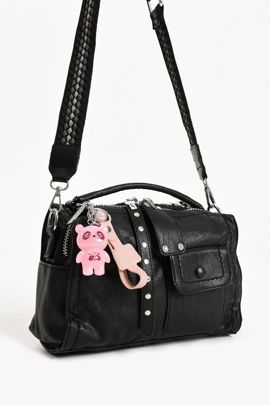 Suni Deri Omuz Çantası anahtarlık hediyeli (Model: 571-13-17E)