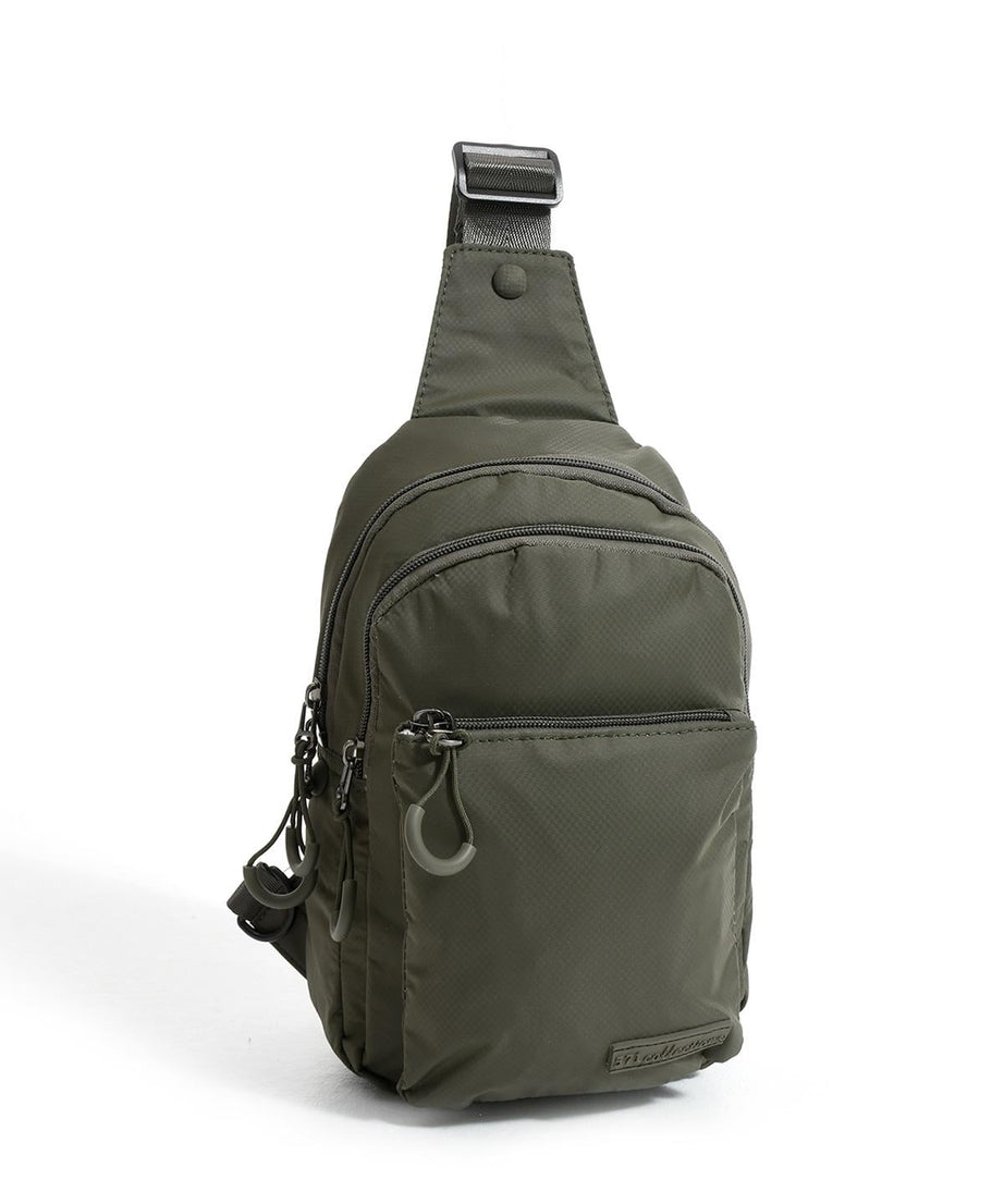 Üç Bölmeli Unisex Bodybag Haki detay 3