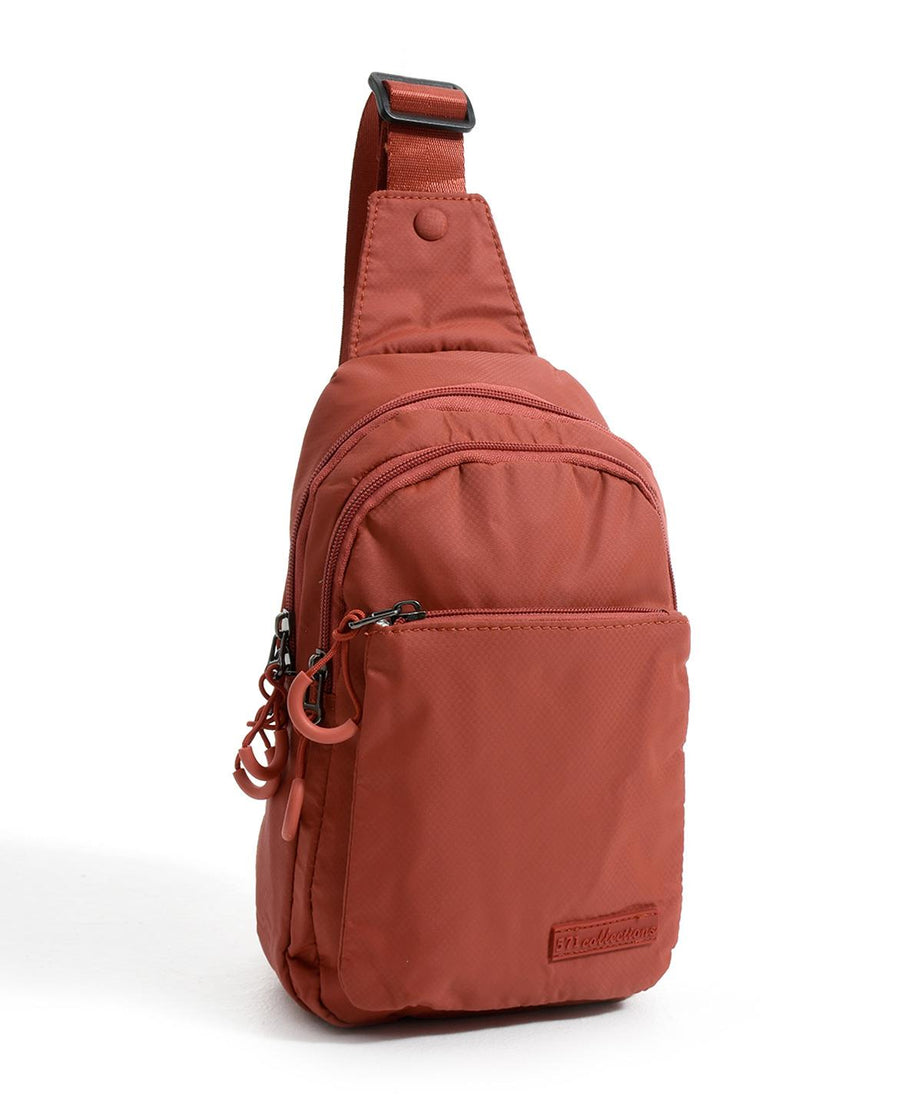 Üç Bölmeli Unisex Bodybag Kiremit detay 3