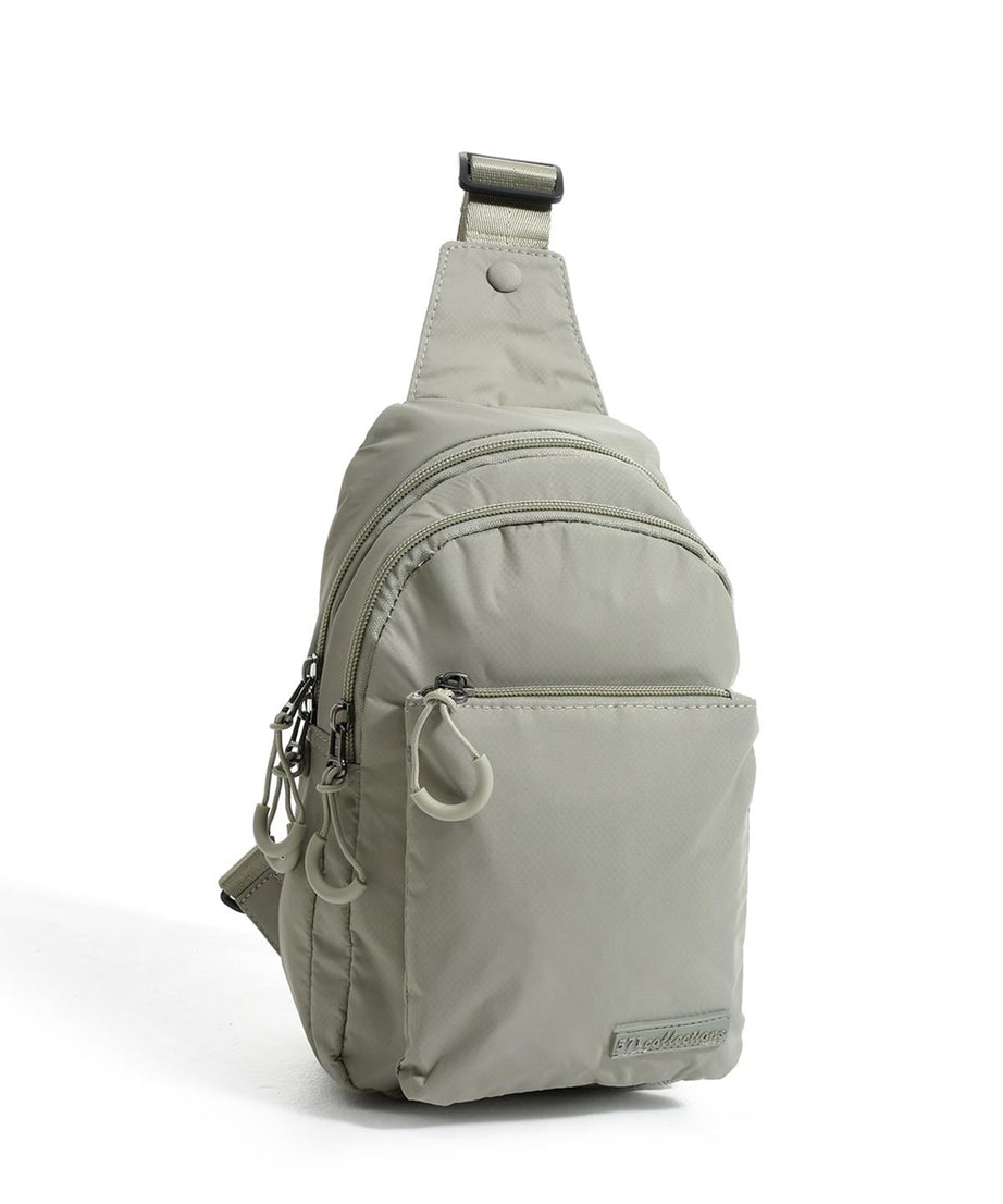 Üç Bölmeli Unisex Bodybag Vizon detay 3