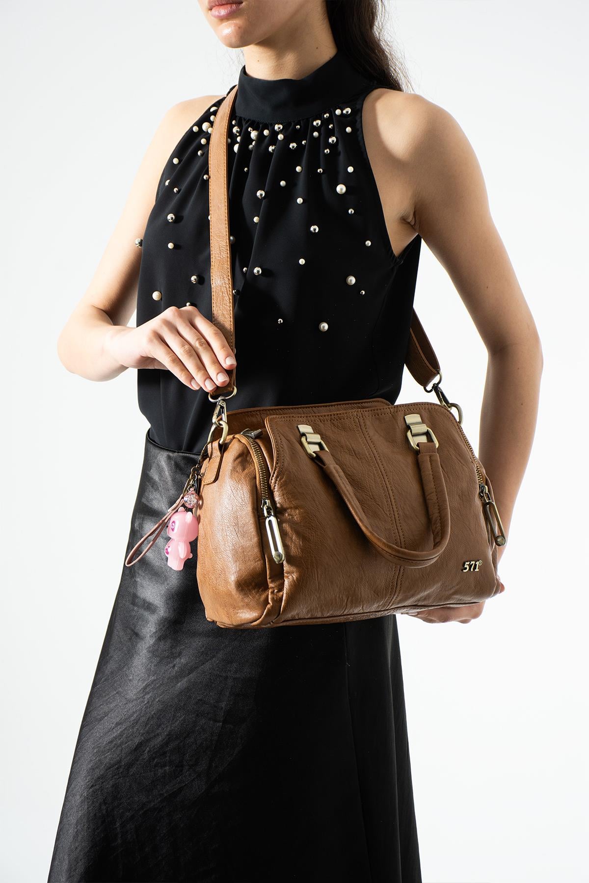 Kol Çapraz İthal Deri Çanta 571-17U